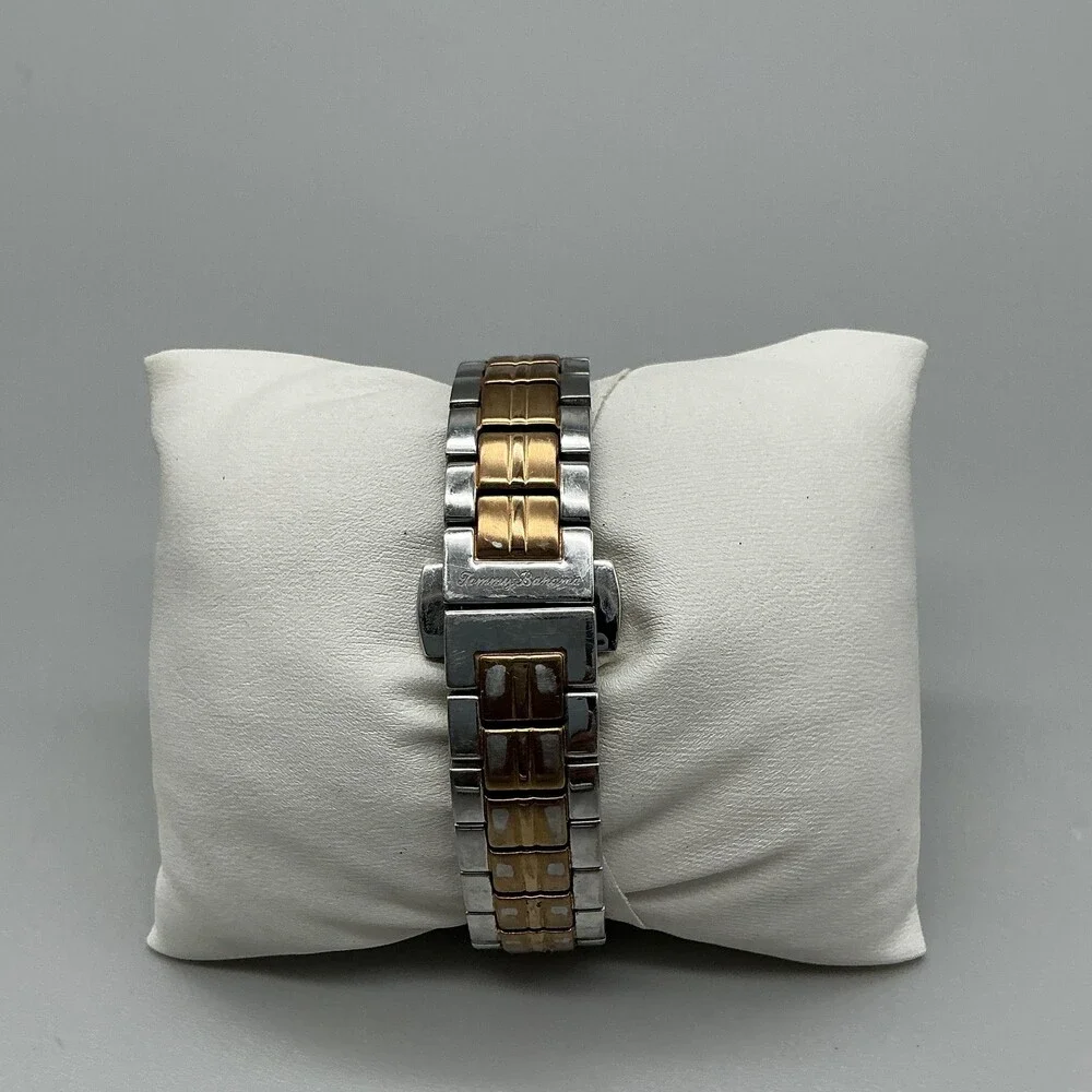 Tommy Bahama Womens Watch 34mm MOP Two Tone Chronograph Date New Battery 6.25